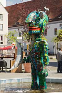 Brunnenfigur beim Rathaus Frankfurt/Oder